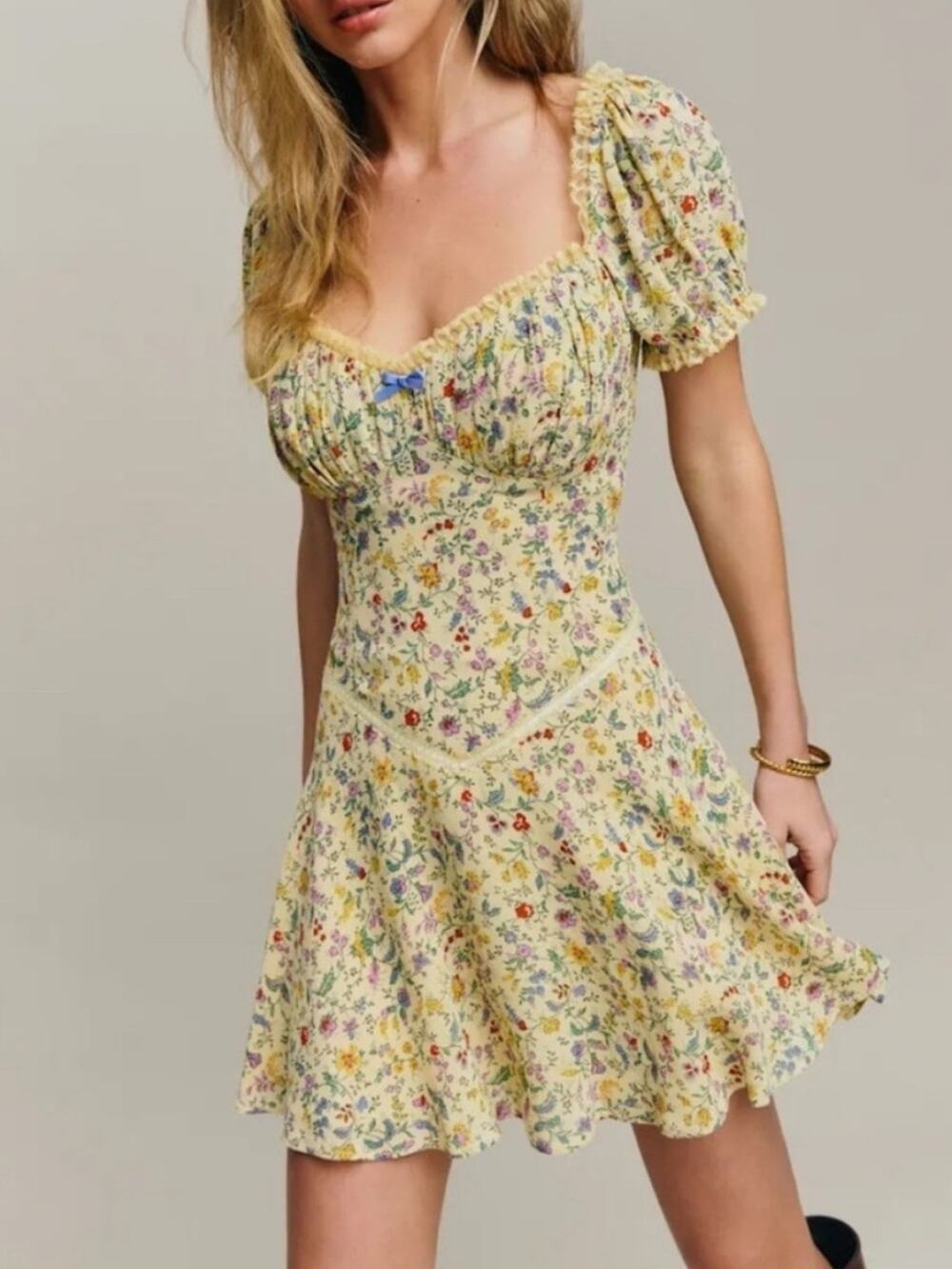 Reformation Ondine Dress in Yasmeen 8